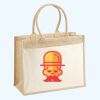 Cotton Pocket Jute Shopper Thumbnail