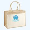 Cotton Pocket Jute Shopper Thumbnail