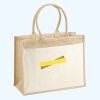 Cotton Pocket Jute Shopper Thumbnail