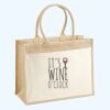 Cotton Pocket Jute Shopper Thumbnail