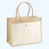 Cotton Pocket Jute Shopper Thumbnail