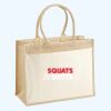 Cotton Pocket Jute Shopper Thumbnail