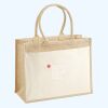 Cotton Pocket Jute Shopper Thumbnail