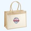 Cotton Pocket Jute Shopper Thumbnail