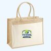 Cotton Pocket Jute Shopper Thumbnail