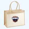 Cotton Pocket Jute Shopper Thumbnail