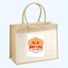 Cotton Pocket Jute Shopper Thumbnail