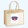 Cotton Pocket Jute Shopper Thumbnail