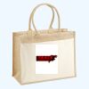 Cotton Pocket Jute Shopper Thumbnail
