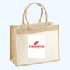 Cotton Pocket Jute Shopper Thumbnail