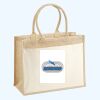 Cotton Pocket Jute Shopper Thumbnail