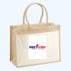 Cotton Pocket Jute Shopper Thumbnail