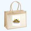 Cotton Pocket Jute Shopper Thumbnail