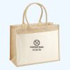 Cotton Pocket Jute Shopper Thumbnail