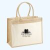 Cotton Pocket Jute Shopper Thumbnail