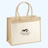 Cotton Pocket Jute Shopper Thumbnail
