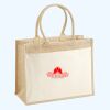 Cotton Pocket Jute Shopper Thumbnail