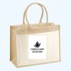 Cotton Pocket Jute Shopper Thumbnail