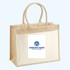 Cotton Pocket Jute Shopper Thumbnail