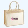 Cotton Pocket Jute Shopper Thumbnail