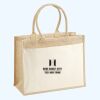 Cotton Pocket Jute Shopper Thumbnail