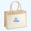 Cotton Pocket Jute Shopper Thumbnail