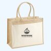 Cotton Pocket Jute Shopper Thumbnail