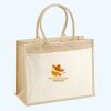 Cotton Pocket Jute Shopper Thumbnail