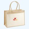 Cotton Pocket Jute Shopper Thumbnail