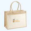 Cotton Pocket Jute Shopper Thumbnail