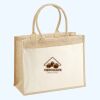 Cotton Pocket Jute Shopper Thumbnail