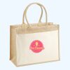 Cotton Pocket Jute Shopper Thumbnail