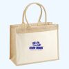Cotton Pocket Jute Shopper Thumbnail