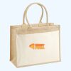 Cotton Pocket Jute Shopper Thumbnail