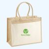 Cotton Pocket Jute Shopper Thumbnail