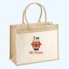 Cotton Pocket Jute Shopper Thumbnail