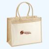 Cotton Pocket Jute Shopper Thumbnail