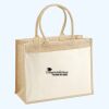 Cotton Pocket Jute Shopper Thumbnail