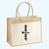 Cotton Pocket Jute Shopper Thumbnail