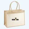 Cotton Pocket Jute Shopper Thumbnail