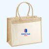 Cotton Pocket Jute Shopper Thumbnail