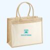 Cotton Pocket Jute Shopper Thumbnail
