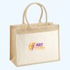 Cotton Pocket Jute Shopper Thumbnail