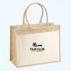 Cotton Pocket Jute Shopper Thumbnail