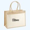 Cotton Pocket Jute Shopper Thumbnail