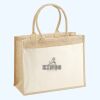Cotton Pocket Jute Shopper Thumbnail