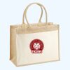 Cotton Pocket Jute Shopper Thumbnail