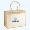 Cotton Pocket Jute Shopper Thumbnail