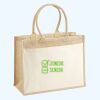 Cotton Pocket Jute Shopper Thumbnail