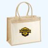 Cotton Pocket Jute Shopper Thumbnail